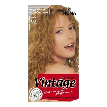 Fiona Vintage Color тон 65 Медовая карамель краска для волос