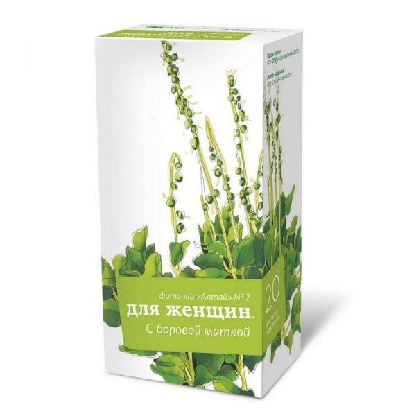 Фиточай Алтай №2 женский боровая матка, фильтрпакетики, 20 шт. Фиточай Алтай №2 женский боровая матка, фильтрпакетики, 20 шт.