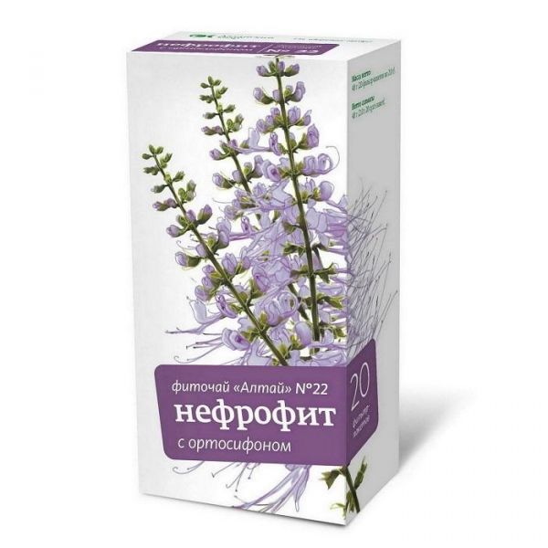 Фиточай Алтай №22 нефрофит ортосифон, фильтрпакетики, 20 шт. Фиточай Алтай №22 нефрофит ортосифон, фильтрпакетики, 20 шт.