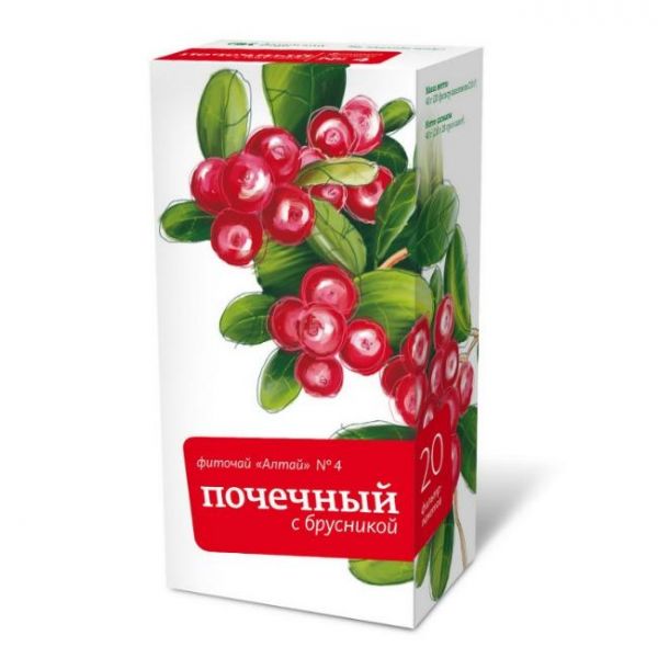 Фиточай Алтай №4 почечный брусника, фильтрпакетики, 20 шт. Фиточай Алтай №4 почечный брусника, фильтрпакетики, 20 шт.