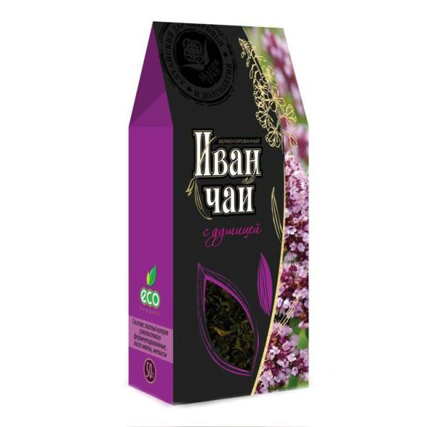 Фиточай Иван-чай с душицей ферментированный 50 г Фиточай Иван-чай с душицей ферментированный 50 г