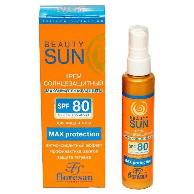 Флоресан Beauty Sun Солнцезащитный крем Максимальная защита SPF 80 75мл