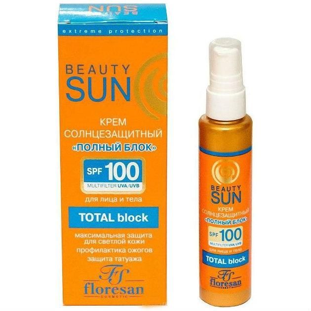 Флоресан Beauty Sun Солнцезащитный крем Полный блок SPF 100 75мл