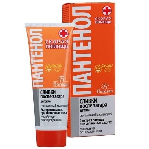 Флоресан Ф-315 Пантенол скорая помощь Детские сливки против загара 75мл
