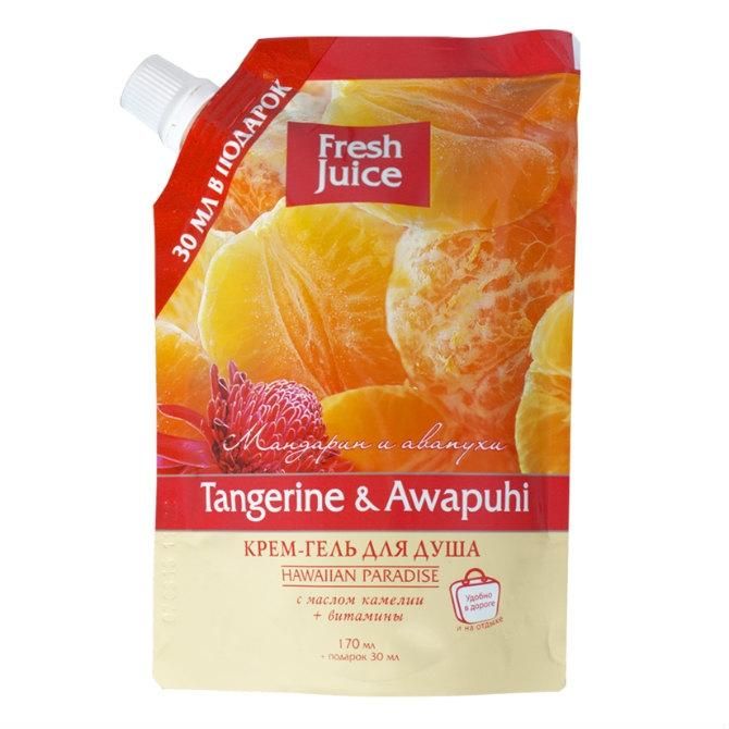 Fresh Juice Крем-гель для душа Tangerine &amp; Awapuhi 200мл