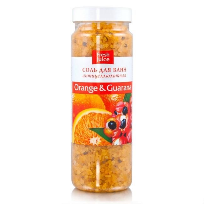 Fresh Juice Соль для ванн Апельсин и Гуарана (Orange &amp; Guarana), 700 г