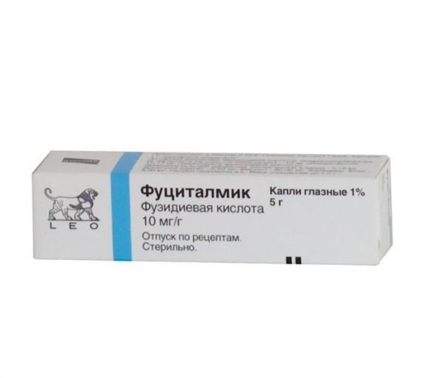 Фуциталмик глазные капли 1% , 5 г Фуциталмик глазные капли 1% , 5 г