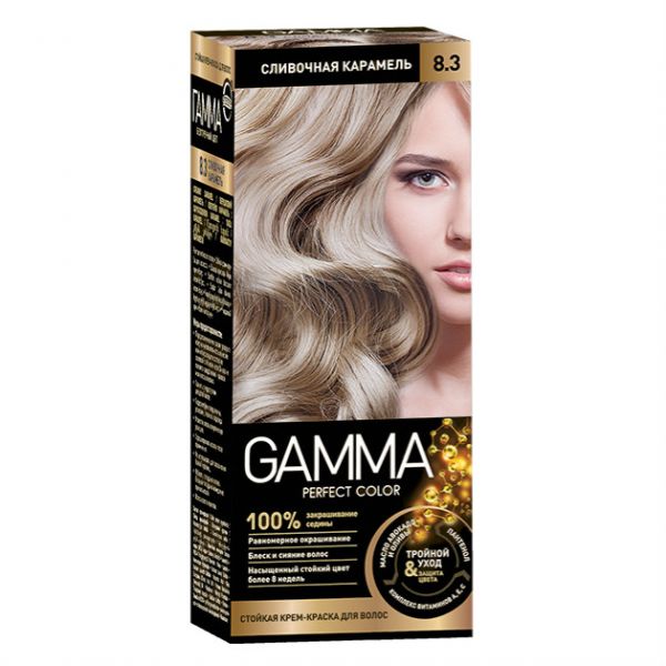 Gamma Perfect color Крем-краска для волос 8.3 сливочная карамель