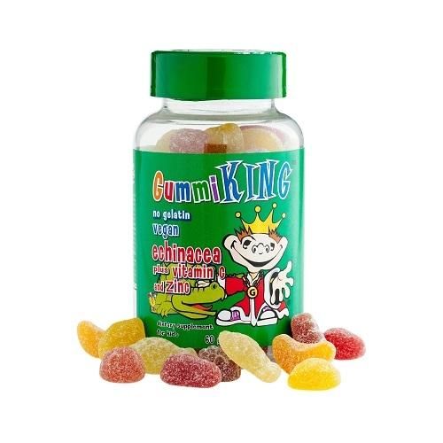 Гамми Кинг (Gummi King) Эхинацея, витамин С и цинк драже жевательные детские от 2-х лет 60 шт. Гамми Кинг (Gummi King) Эхинацея, витамин С и цинк драже жевательные детские от 2-х лет 60 шт.