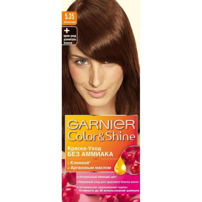 Garnier Color&amp;Shine Краска для волос 5.35 Шоколад 110мл