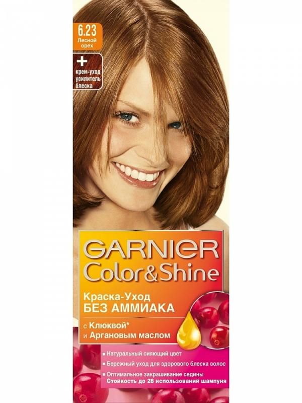 Garnier Color&amp;Shine Краска для волос 6.23 Лесной орех 110мл