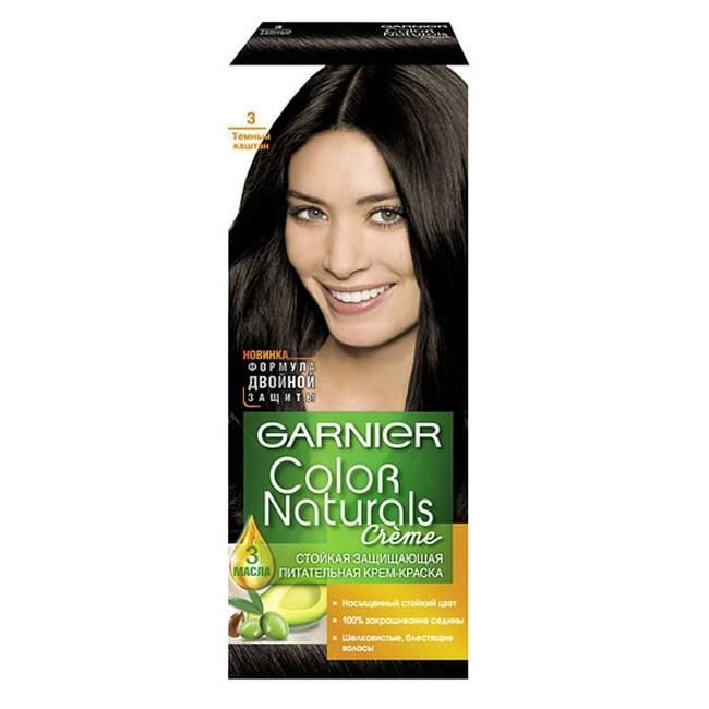 Garnier Color Naturals Краска для волос 3 Тёмный каштан 110мл
