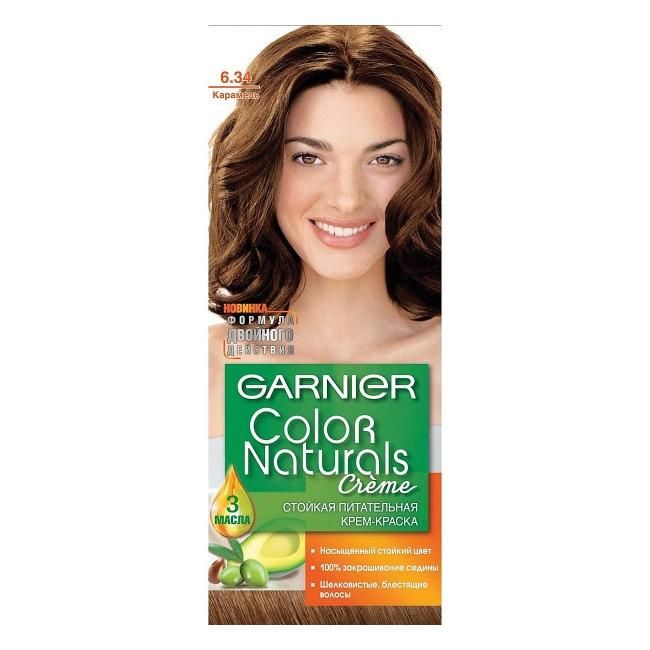 Garnier Color Naturals Краска для волос 6.34 Карамель 110мл