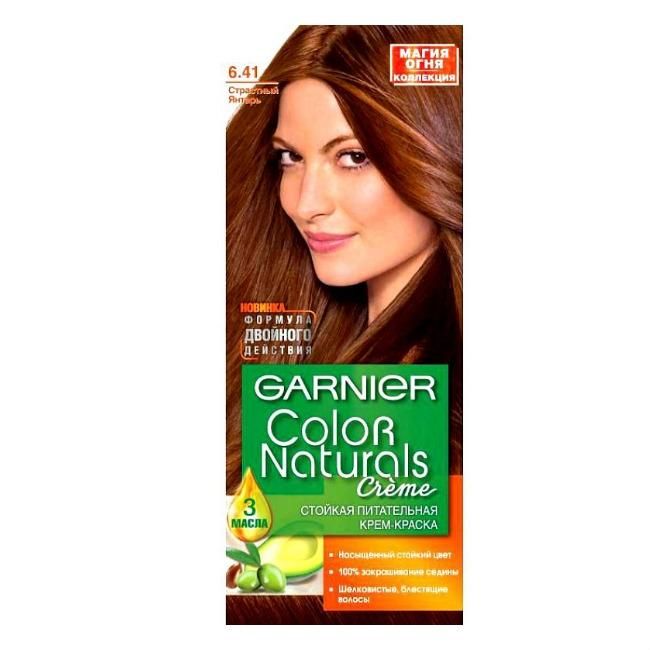 Garnier Color Naturals Краска для волос 6.41 Страстный янтарь 110мл