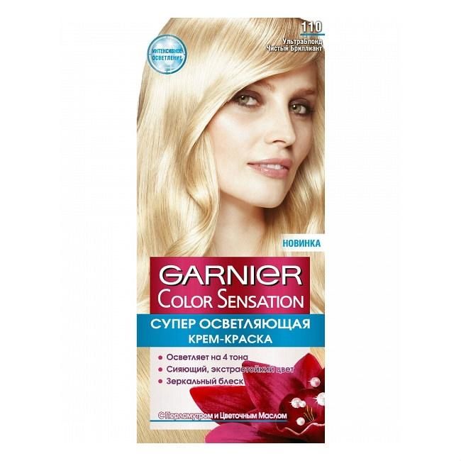 Garnier Color Sensation Краска для волос 110 Ультра Блонд чистый брилиант 12 110мл