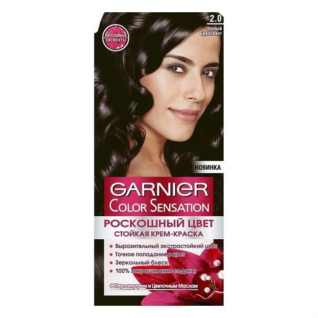 Garnier Color Sensation Краска для волос 2.0 Черный бриллиант 110мл