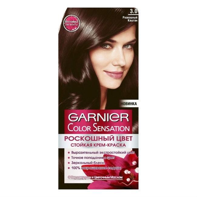 Garnier Color Sensation Краска для волос 3.0 Роскошный каштан 110мл