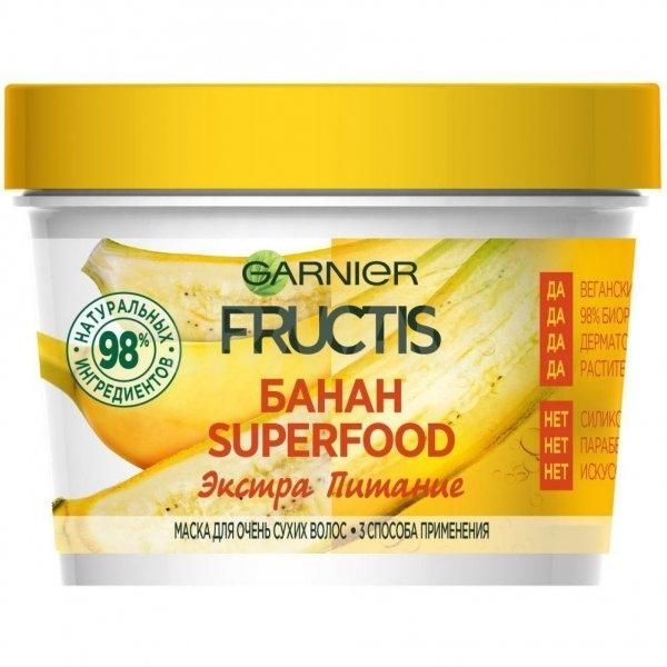 Garnier Fructis Маска для волос Superfood Банан 390мл