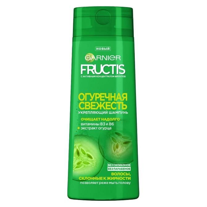 Garnier Fructis Шампунь для волос Огуречный детокс 400мл