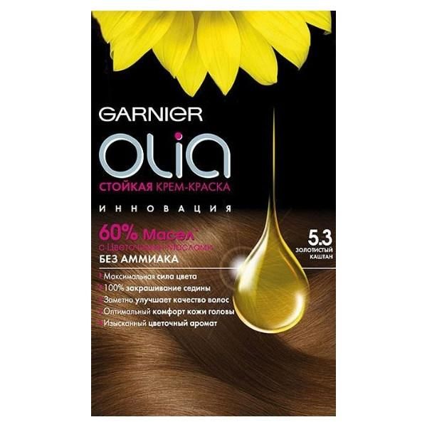 Garnier Olia Краска для волос 5.3 Золотистый Каштан 160мл 5.3 Золотистый Каштан 160мл