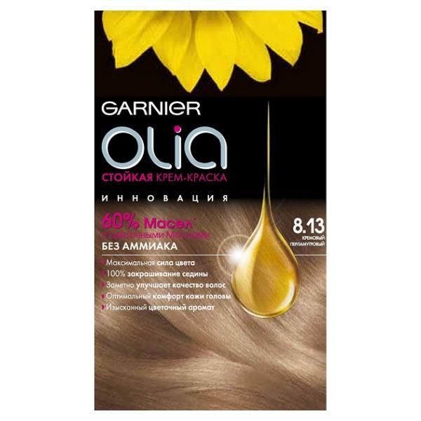 Garnier Olia Краска для волос 8.13 Кремовый перламутровый 160мл 8.13 Кремовый перламутровый 160мл