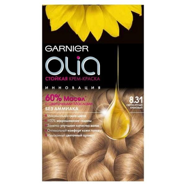 Garnier Olia Краска для волос 8.31 Светло-русый кремовый 160мл 8.31 Светло-русый кремовый 160мл