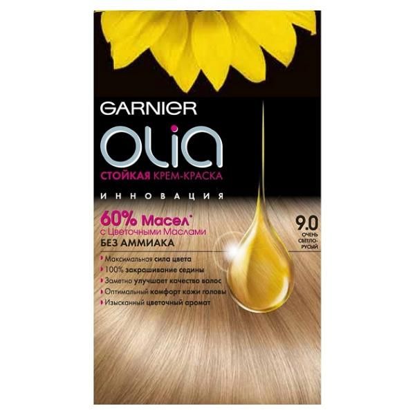 Garnier Olia Краска для волос 9.0 Очень светло-русый 160мл 9.0 Очень светло-русый 160мл