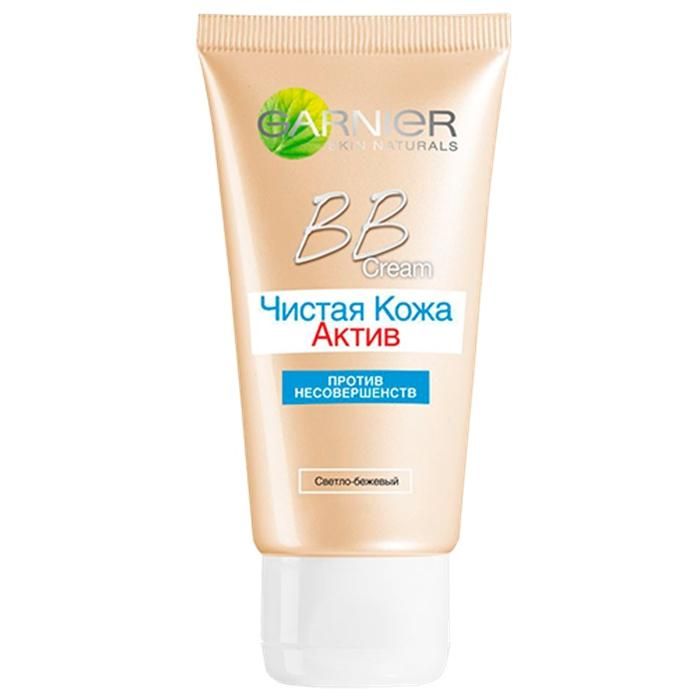 Garnier Skin Naturals Крем для лица Чистая кожа актив BB Cream светло-бежевый 50мл