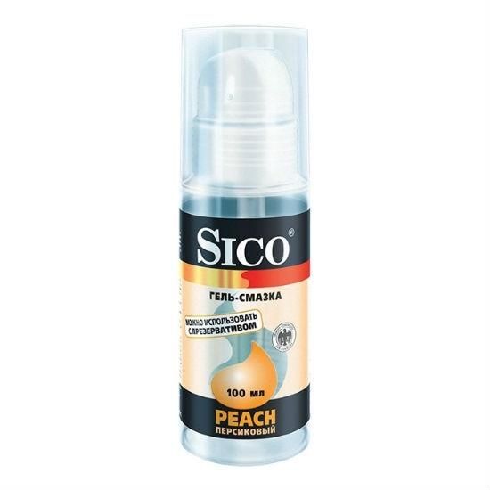 Гель-смазка Sico peach персиковый c дозатором, 100 мл