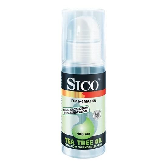 Гель-смазка Sico tea tree oil c маслом чайного дерева c дозатором, 100 мл