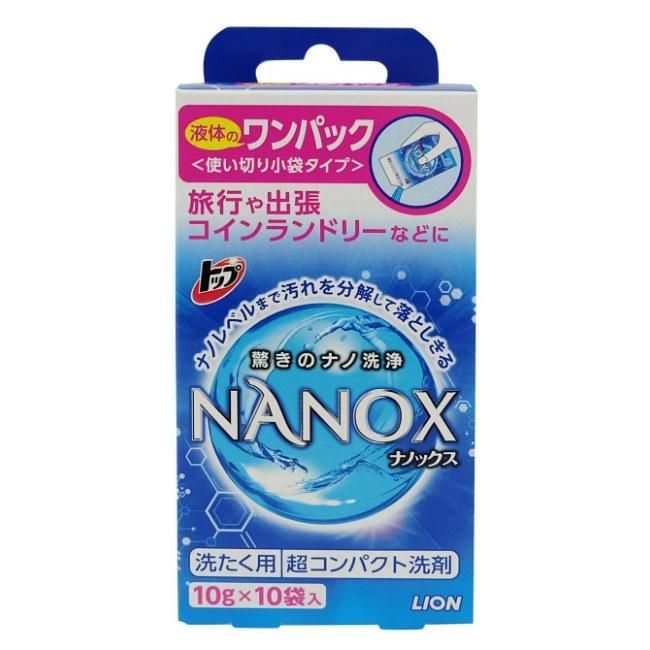 Гель для стирки Lion TOP NANOX 10г 10 пачек 1 шт.