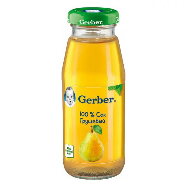 Гербер сок грушевый 4 мес. 175 г