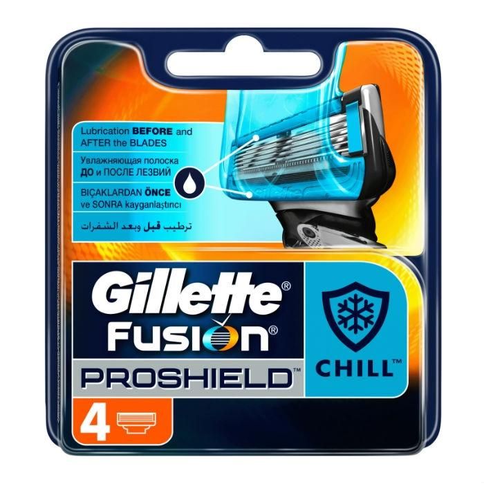 Gillette Fusion ProShield Сменные кассеты для бритвы 4шт