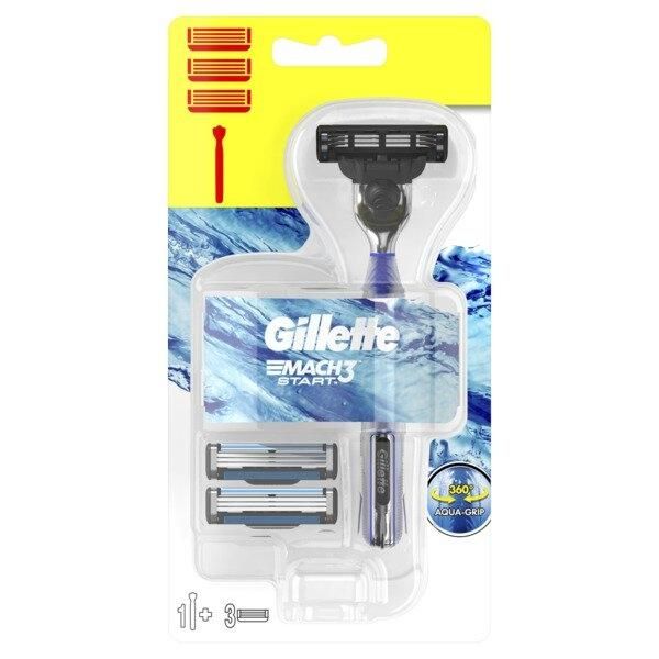 Gillette Mach 3 Start Бритва с 1 сменной кассетой + Cменные кассеты для бритья