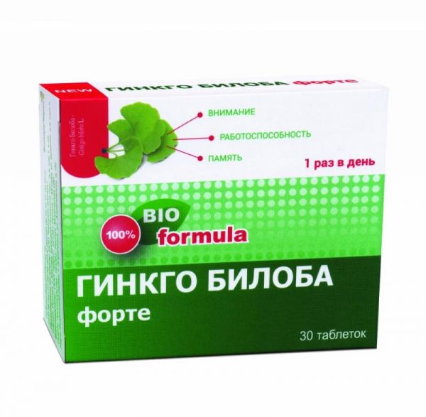 Гинкго Билоба Форте таблетки, 30 шт. Гинкго Билоба Форте таблетки, 30 шт.