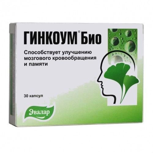 Гинкоум Био капсулы 0,15 г 30 шт. Гинкоум Био капсулы 0,15 г 30 шт.