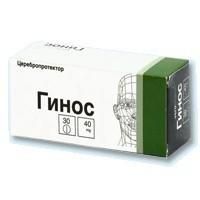 Гинос таблетки 40 мг, 30 шт. Гинос таблетки 40 мг, 30 шт.