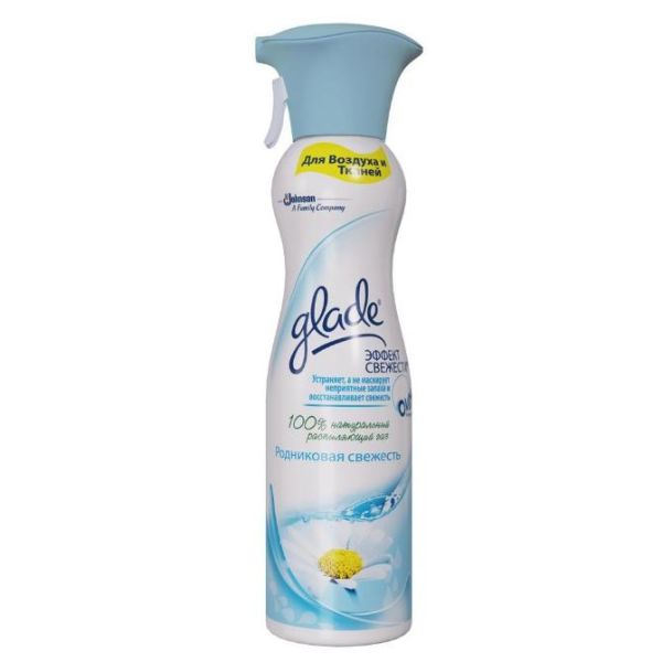 Glade Освежитель воздуха Эффект свежести для воздуха и тканей Родниковая свежесть 275 мл