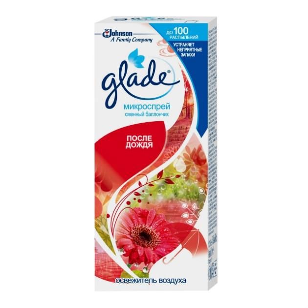 Glade Освежитель воздуха Микроспрей запасной блок После дождя 10 мл