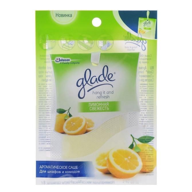 Glade Саше ароматическое Hang it and Refresh Лимонная свежесть 8 г