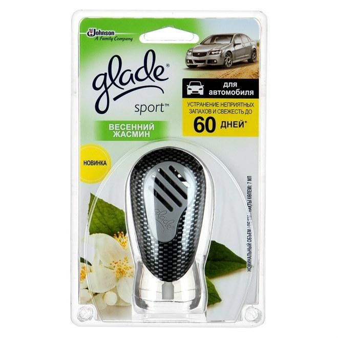 Glade Sport Освежитель воздуха для автомобиля Весенний жасмин 7 мл