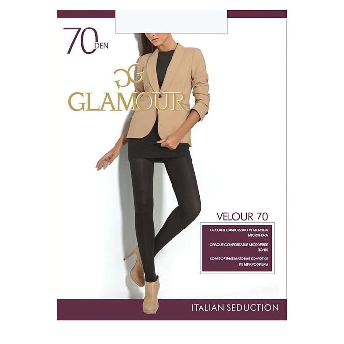 Glamour колготки Velour 70 den nero размер 3