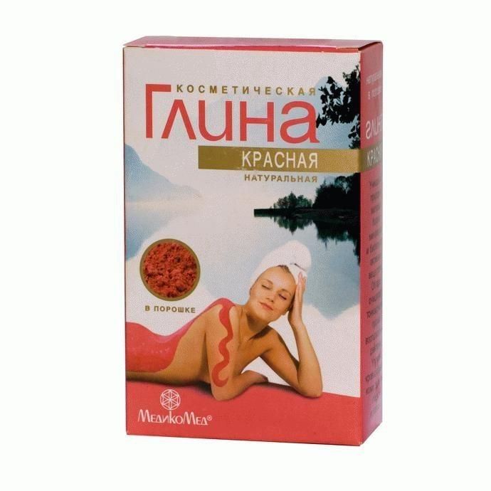 Глина Красная косметическая порошок, 100 г