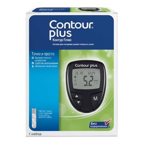 Глюкометр Контур Плюс (Contour Plus) 1 шт.