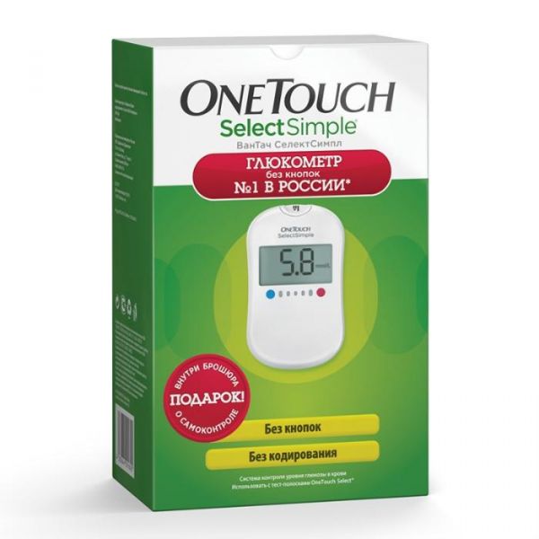 Глюкометр One Touch Select Simple 1 шт. Глюкометр One Touch Select Simple 1 шт.