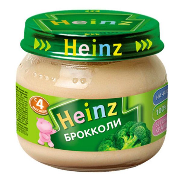 Хайнц (Heinz) Пюре брокколи 4 мес. 80 г