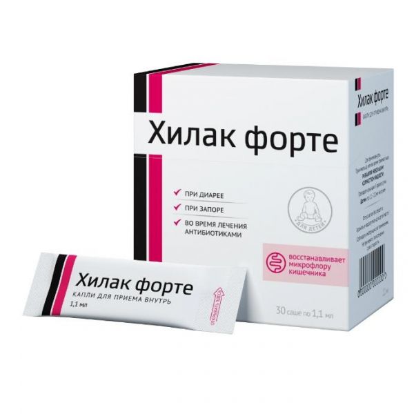 Хилак форте капли для приема внутрь 1,1 мл саше 30 шт. Хилак форте капли для приема внутрь 1,1 мл саше 30 шт.