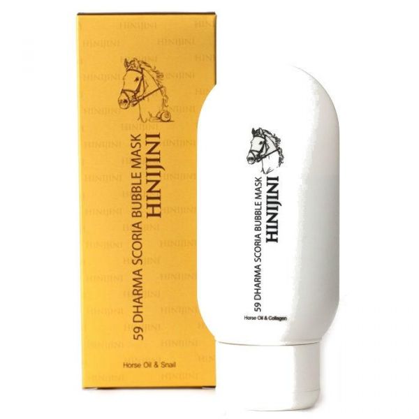Hinijini Очищающая кислородная пузырьковая маска для лица с вулканическим пеплом 100 мл