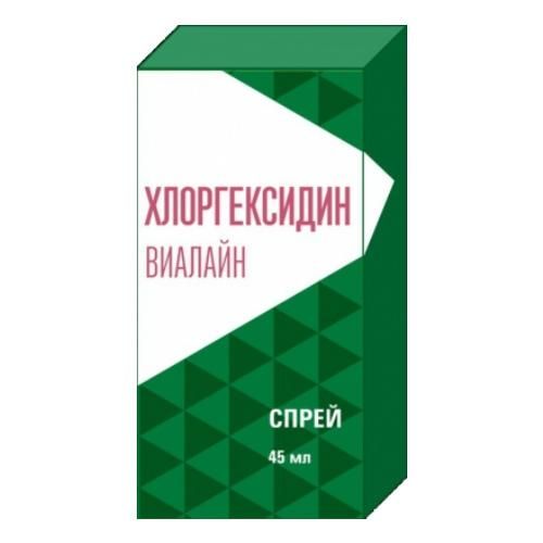 Хлоргексидин Виалайн спрей для полости рта 45 мл Хлоргексидин Виалайн спрей для полости рта 45 мл