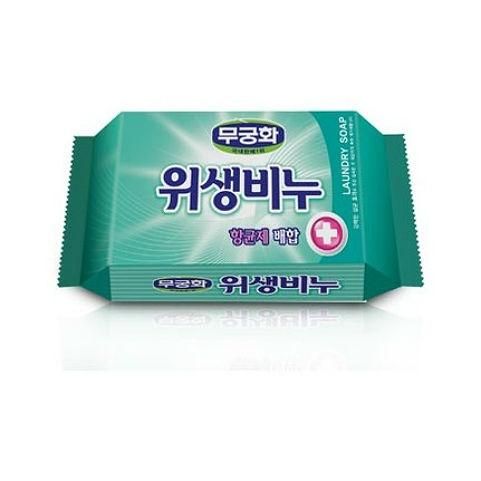 Хозяйственное мыло Mukunghwa Laundry soap Антибактериальное, противовирусное, антигрибковое для стирки белья 230гр